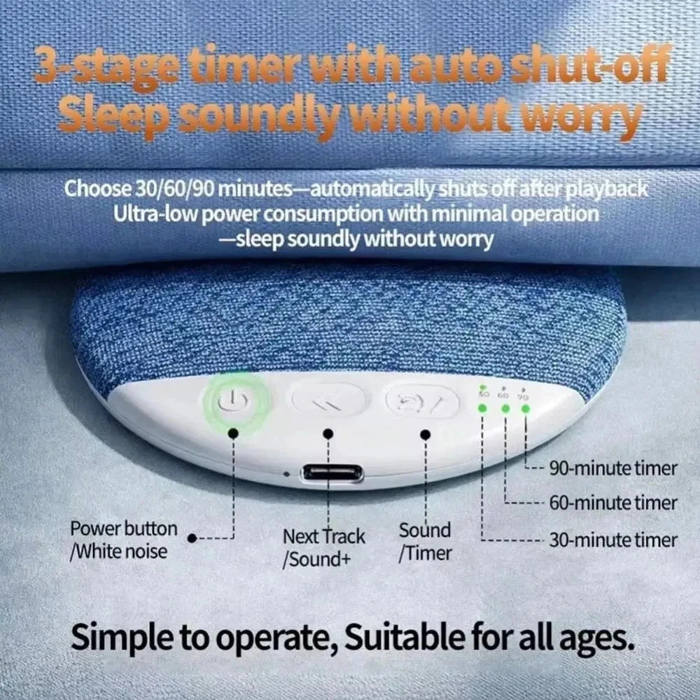 Under-Pillow Speaker for Sleeping - Portable Wireless Bluetooth Bone Conduction