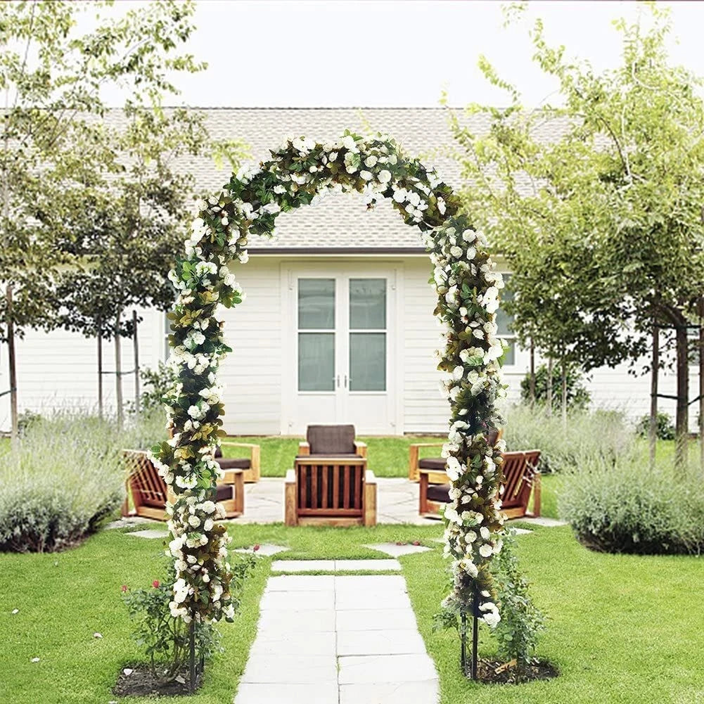 Garden Arch Wedding Archway Trellis Climbing Plants Support with Base