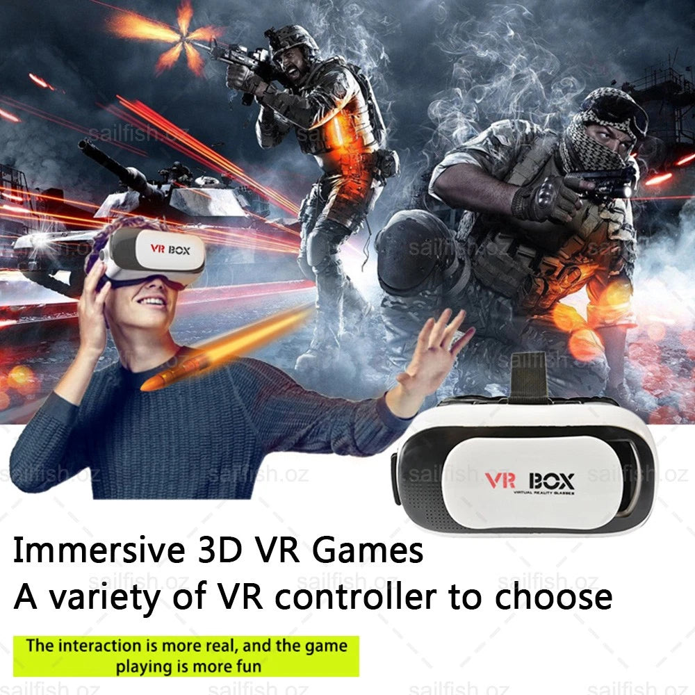 Virtual Reality 3D VR Glasses Headset Box Helmet for Phone and Android phone