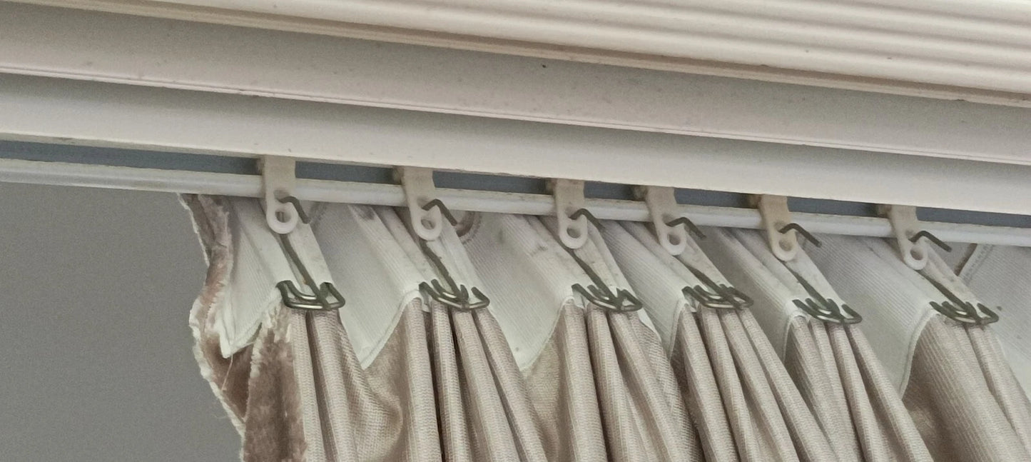 100% Blockout Curtain 270x230cm PINCH PLEAT Blackout High Level Fabric Black
