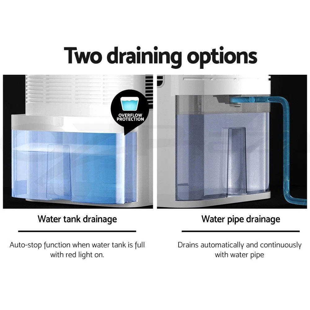 Devanti 2000ml Portable Dehumidifier Air Dryer Purifier Home Moisture Absorber