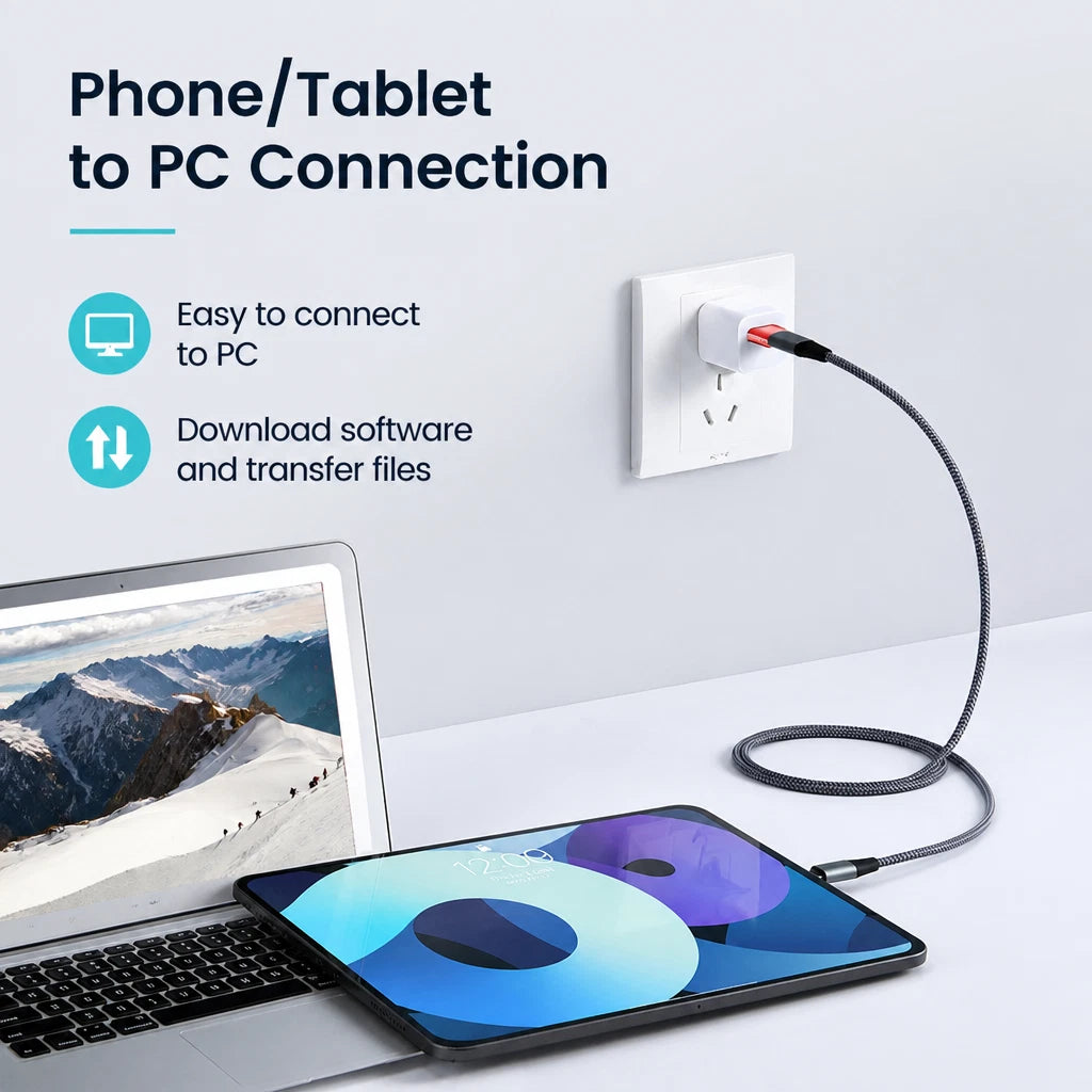 USB Type A Male to USB C Type C Female Charging Port Adapter Fast Converter 10A