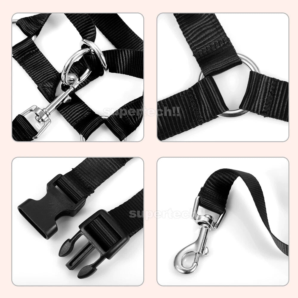 Dog Training Head Collar Halter Stop Pulling Training Tool Harness Strap Leader