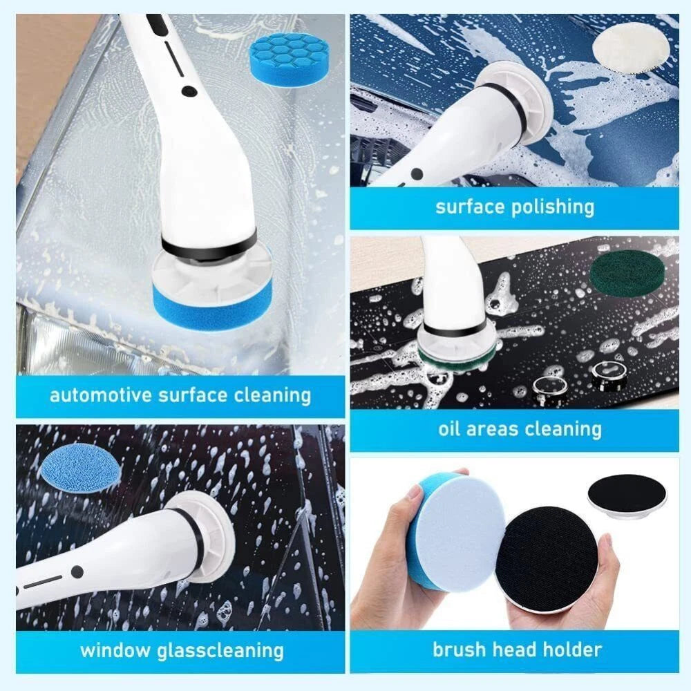 Electric Spin Scrubber Turbo Scrub Cleaning Brush Cordless Chargeable Bathroom