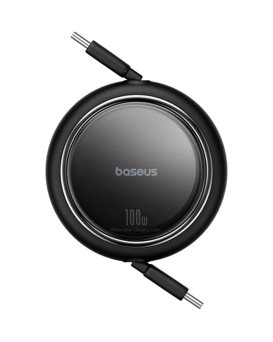 Baseus 100W Retractable USB c to USB c cable PD Fast Charging Cord 1m