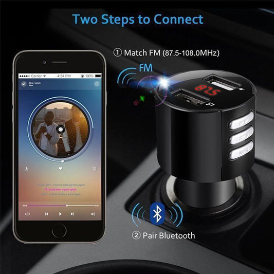 Handsfree Wireless Bluetooth FM Transmitter Car Charger USB MP3 Player Audio Oz