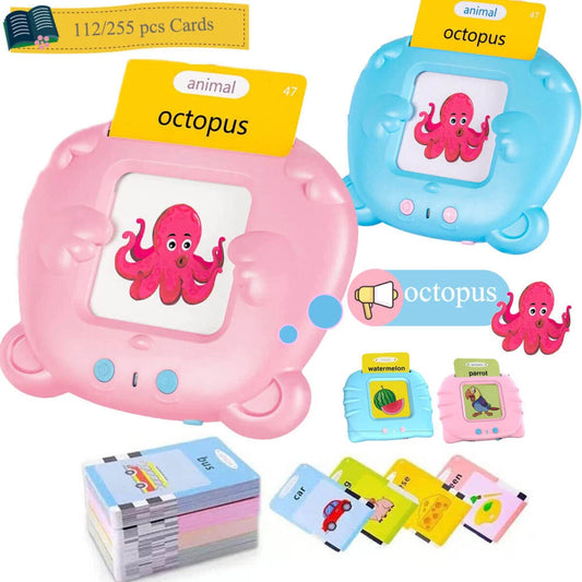 Talking Flash Cards for Toddlers Words Learning Toys Preschool Audible Game Toy