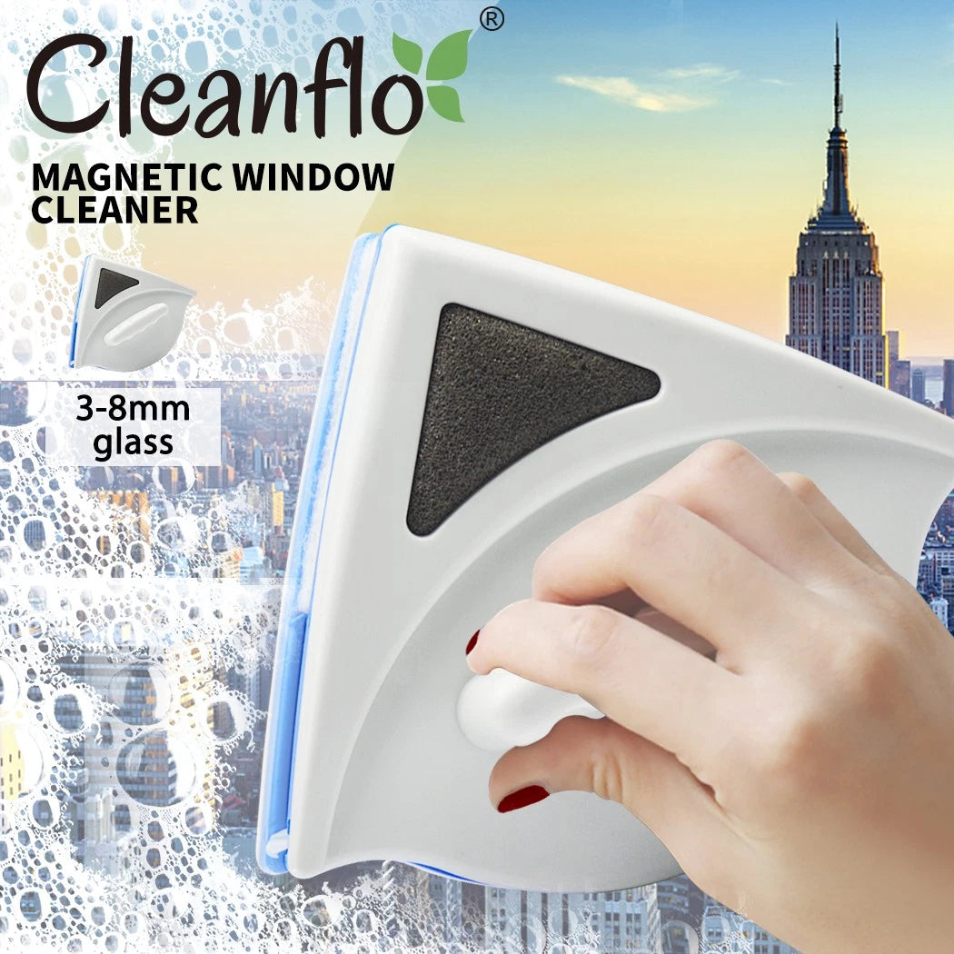 Magnetic Window Double Side Glass Wiper Cleaner Surface Cleaning Brush Car Tool