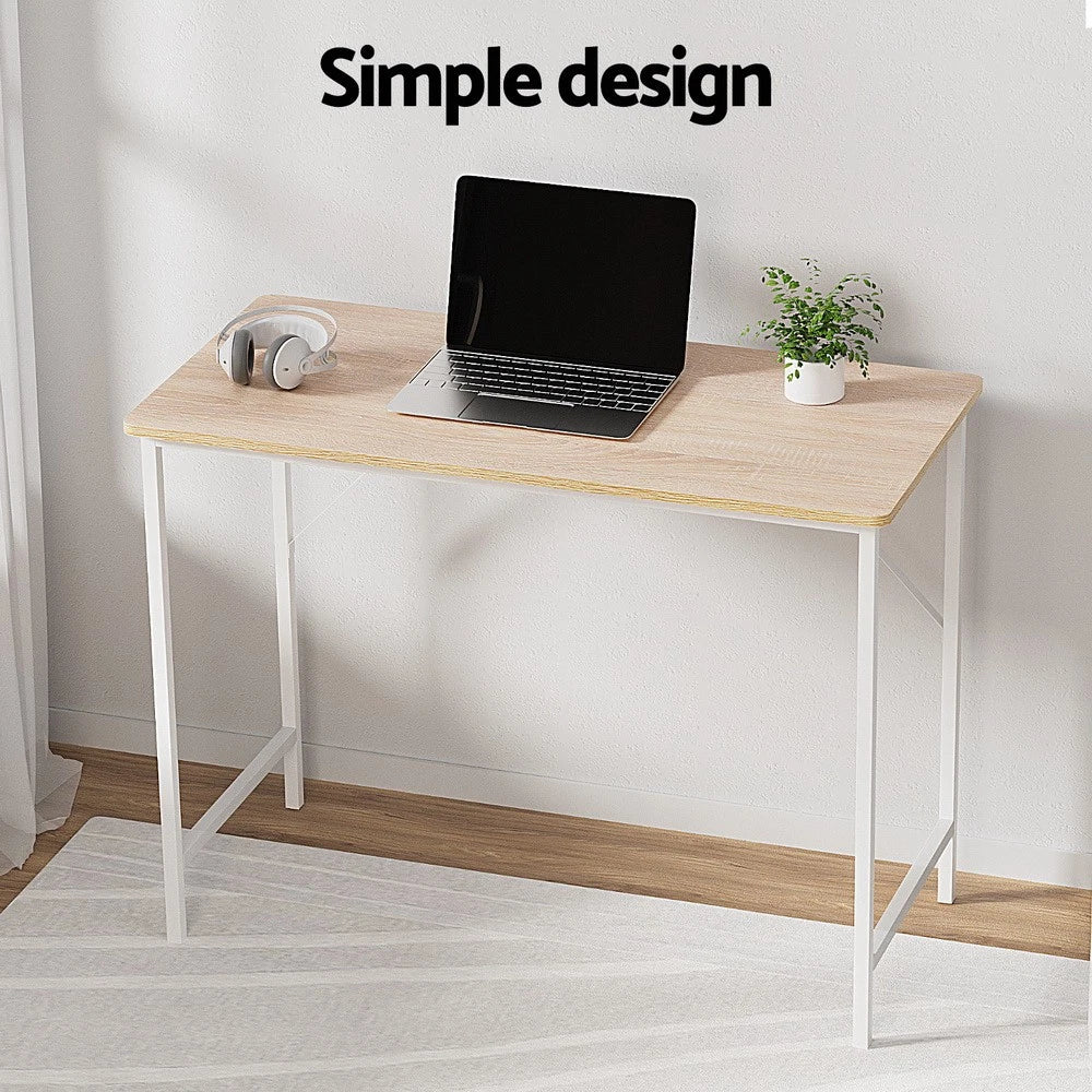 Artiss Computer Desk Home Office Study Table Desks Oak 100CM