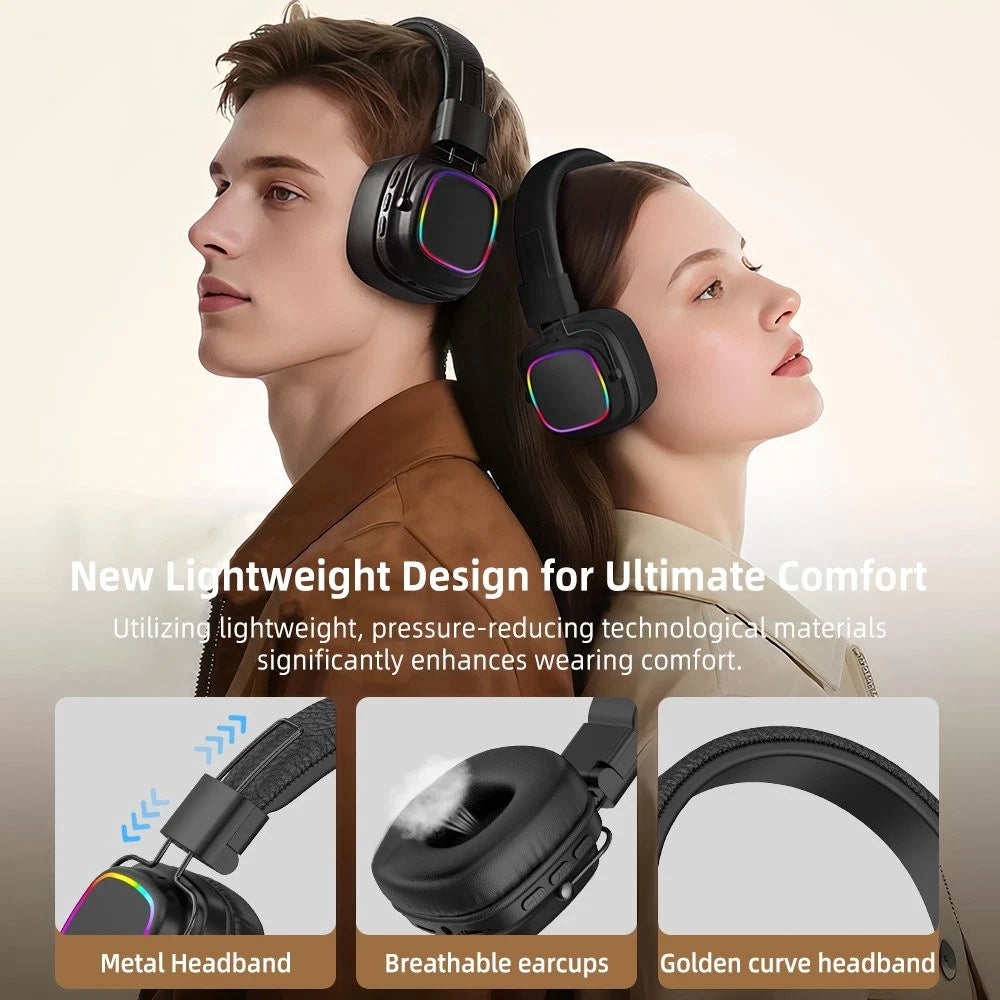 Wireless Headphones Bluetooth Earphones Headset Rechargeable with Mic Foldable