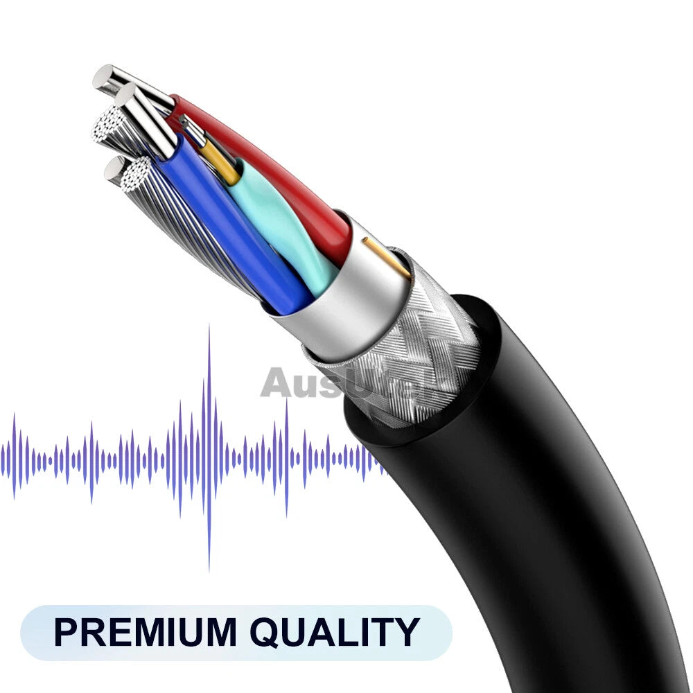 Type C USB-C to 3.5mm Male Audio AUX Cable Adapter For iPhone 15 16 17 Samsung