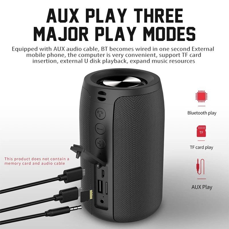 Waterproof Bluetooth 5.0 Wireless Speaker Outdoor Portable Loud Stereo Speakers