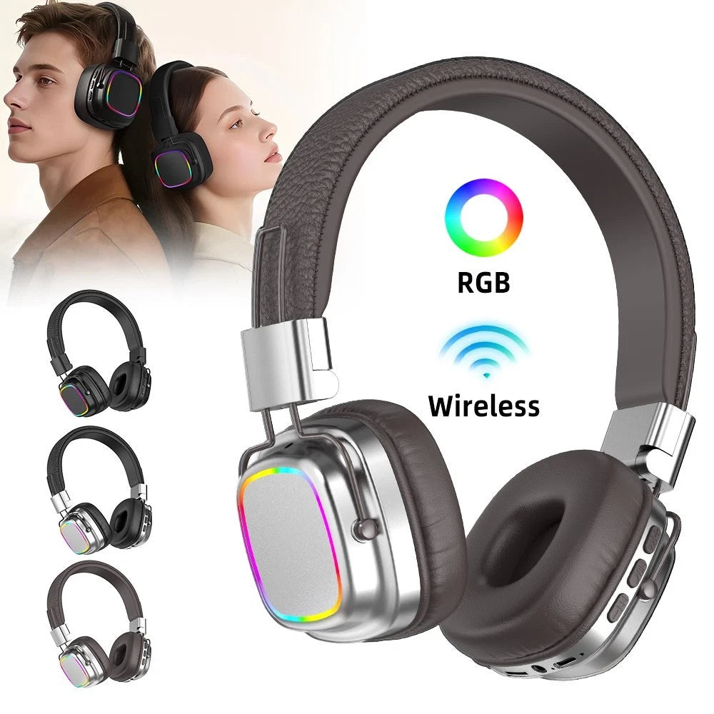 Wireless Headphones Bluetooth Earphones Headset Rechargeable with Mic Foldable