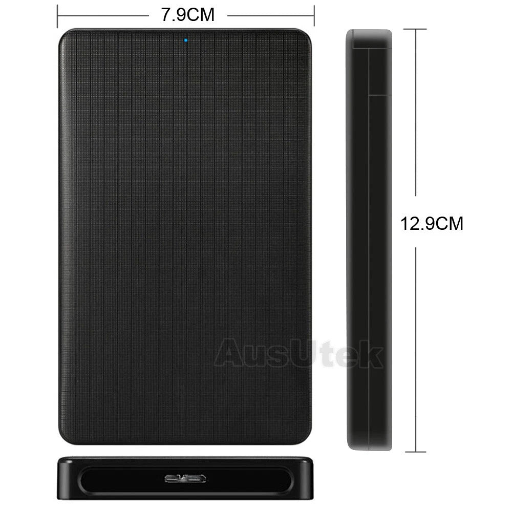NEW USB 3.0 Portable External Hard Drive Disk Case Slim SATA Storage Box Device