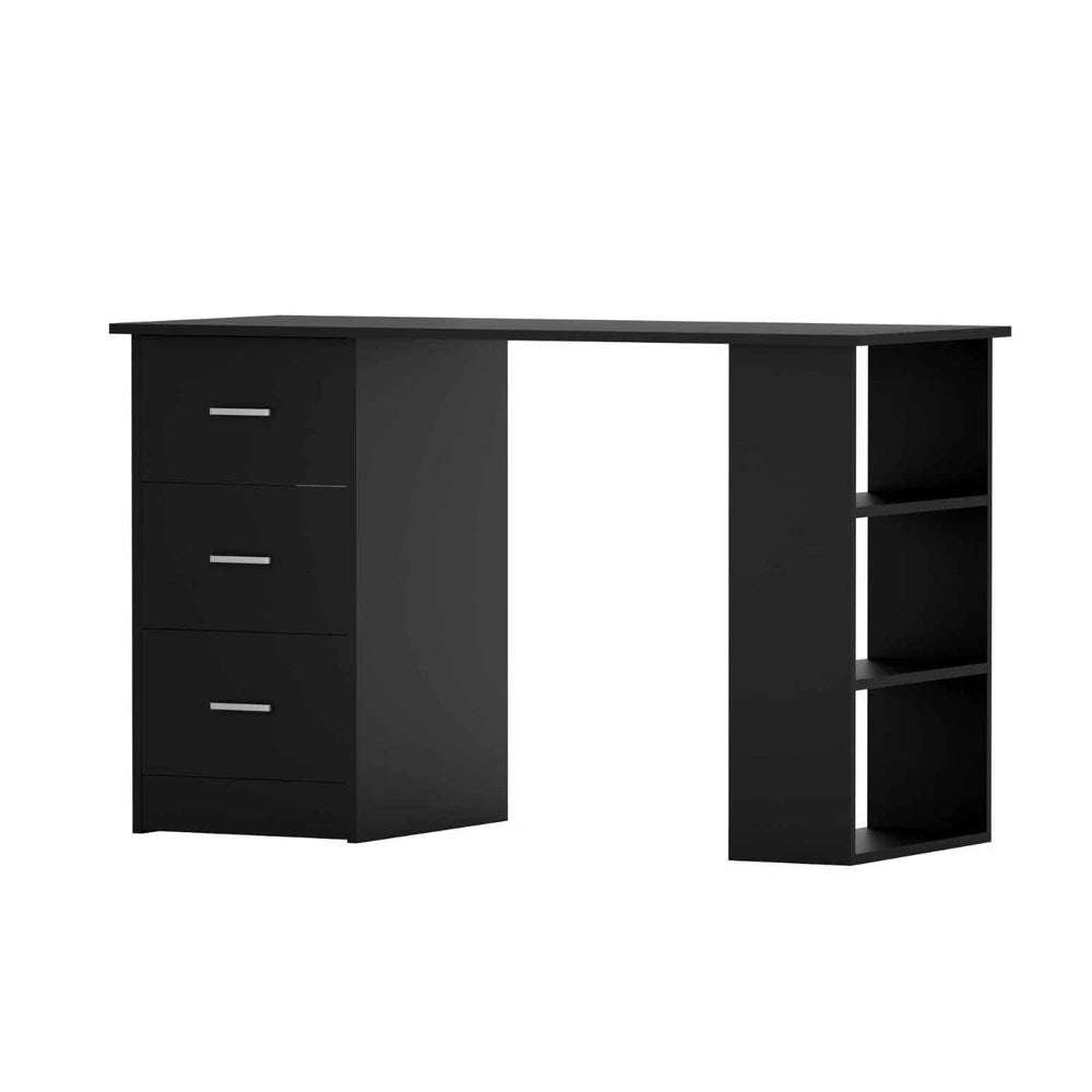 Artiss Computer Desk Drawer Shelf Home Office Study Table Black 120CM