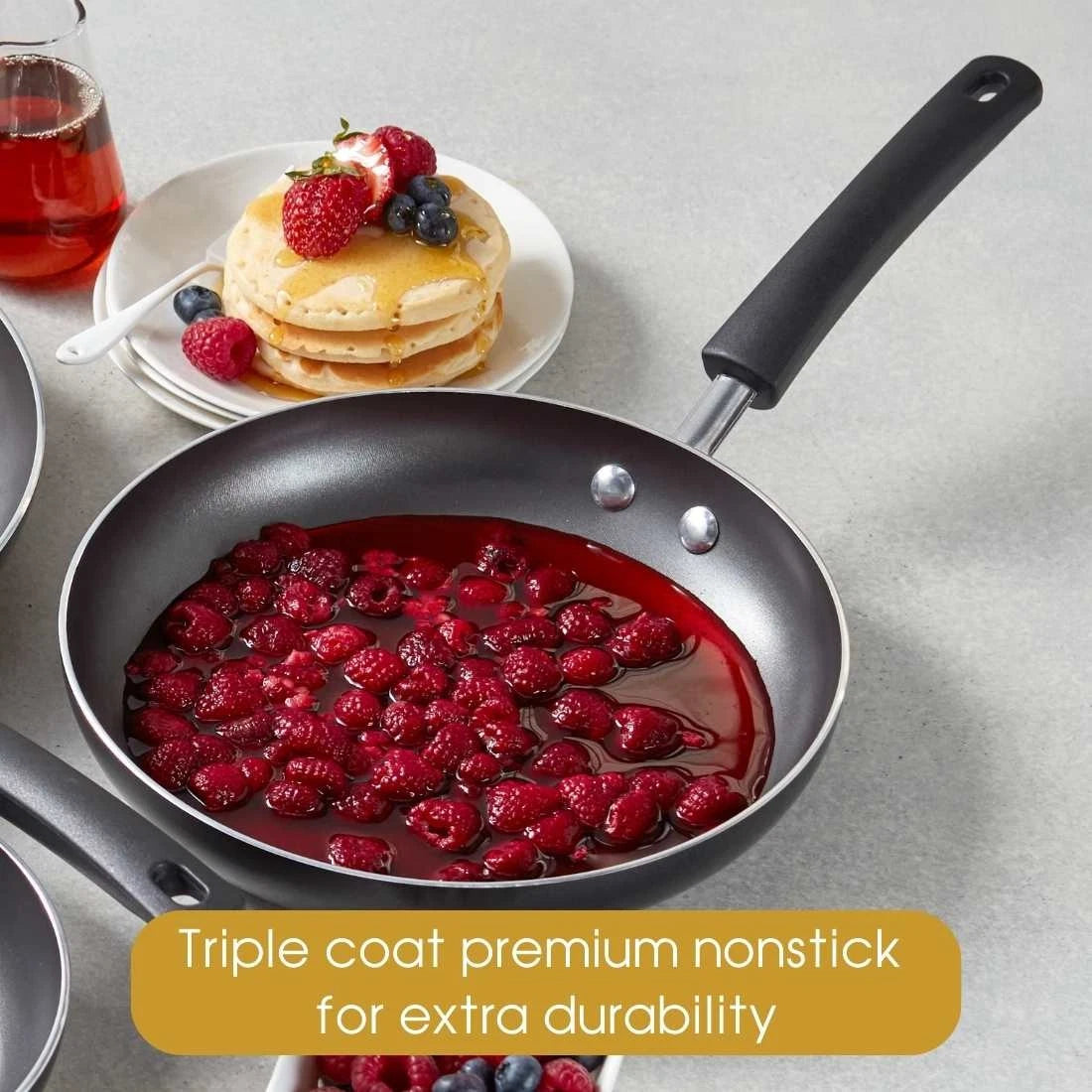 RACO Smartstart Nonstick Induction 6 Piece Cookware Set + 4  Utensils