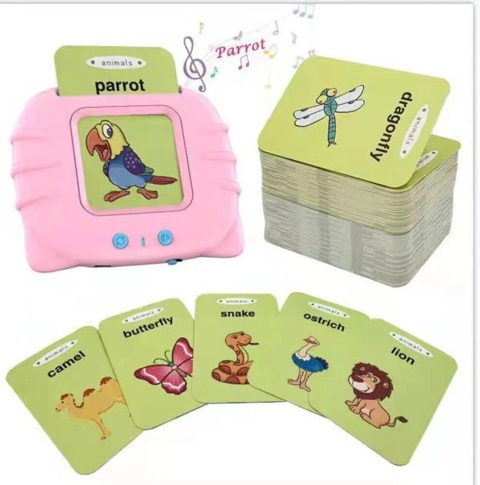 Talking Flash Cards for Toddlers Words Learning Toys Preschool Audible Game Toy