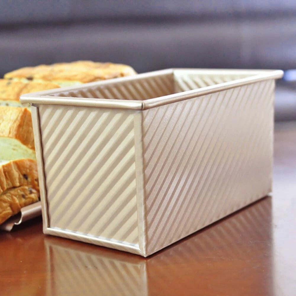 Pullman Loaf Pan with Lid Non-Stick Bakeware Bread Toast Mold Carbon Steel Cor