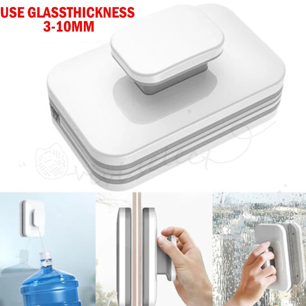 Magnetic Window Cleaner Glass Brush Wiper Washing Double Side Cleaning Tools AU