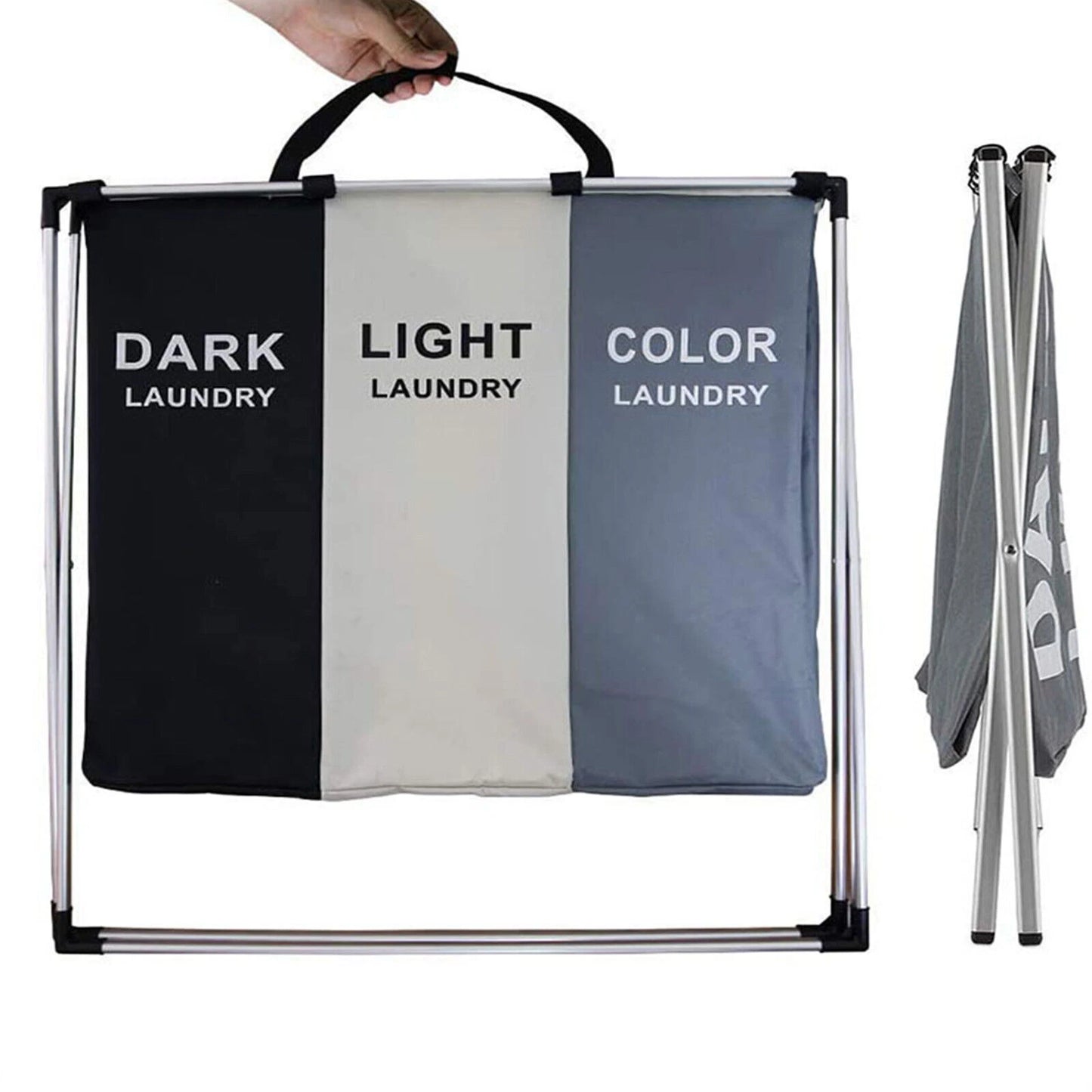 Large Foldable Laundry Washing Clothes Storage Bag Hamper Basket Bin Organiser