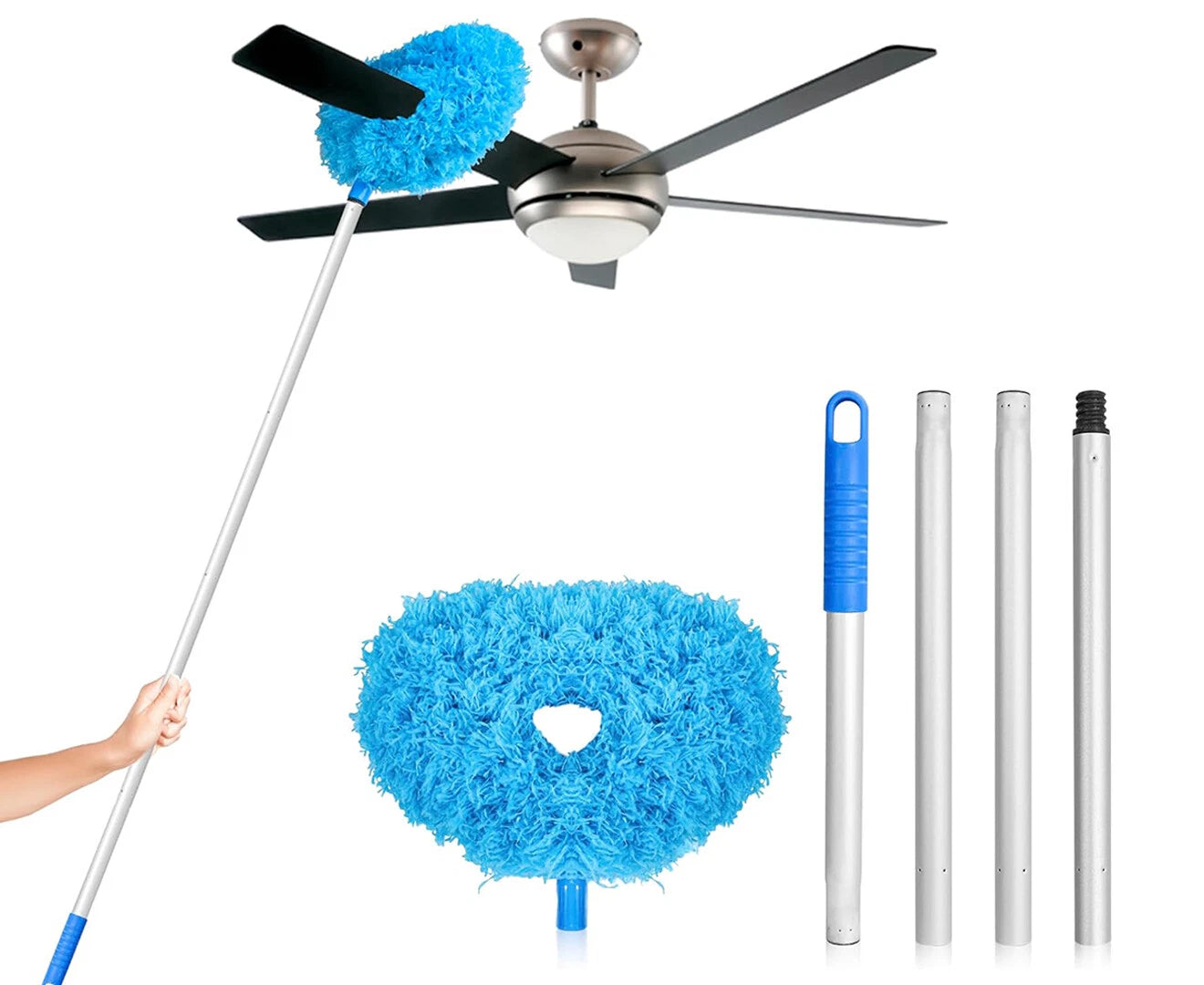 Ceiling Fan Blade Cleaner Ceiling Duster Washable for Cleaning Wall Door Window