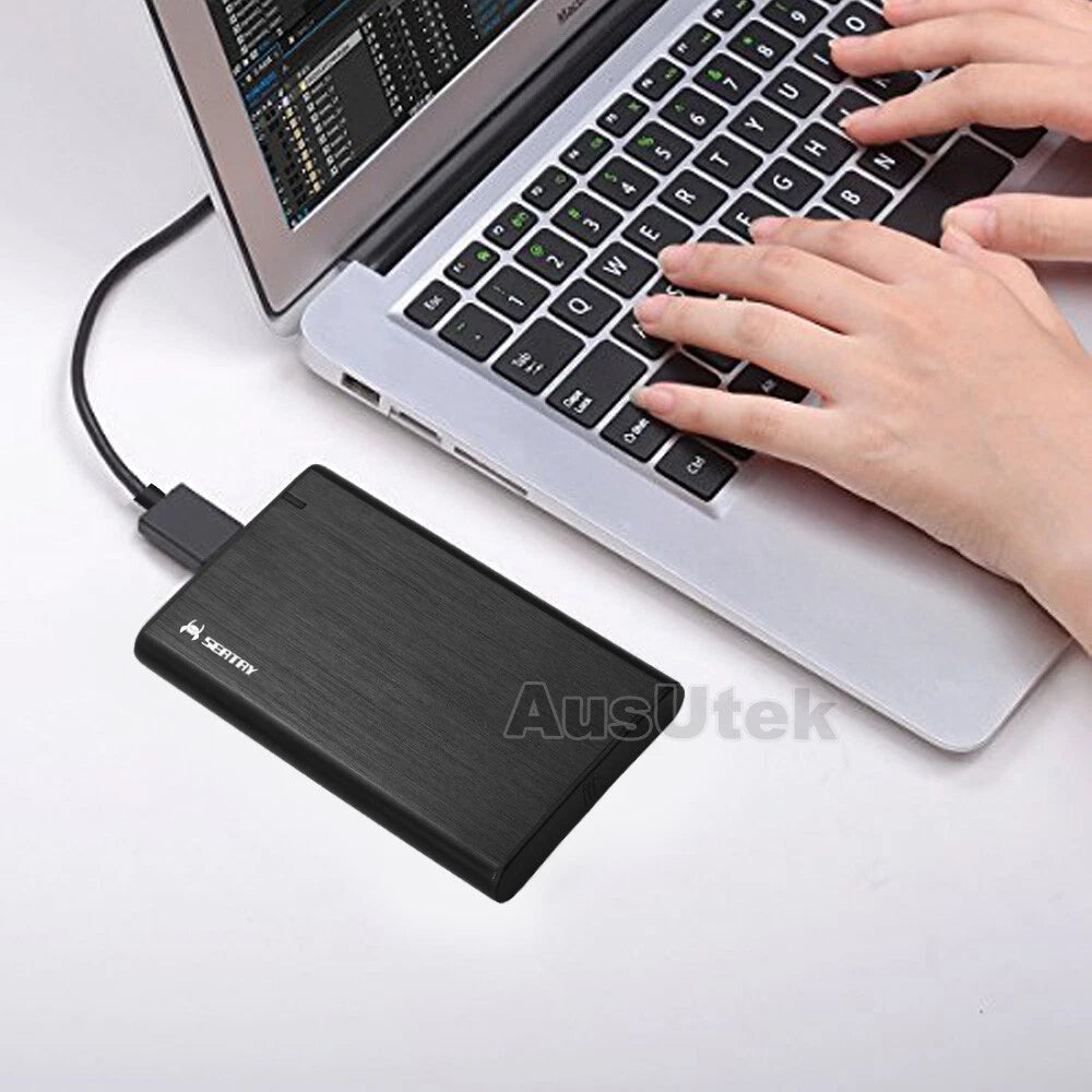 Aluminum USB 3.0 Hard Drive 2.5" SATA HDD SSD External Slim Enclosure Case