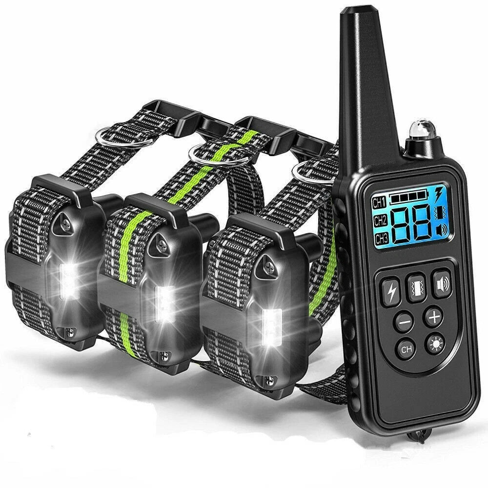 Anti Bark Electric Shock Dog Pet Training E-Collar Obedience Remote Control AU