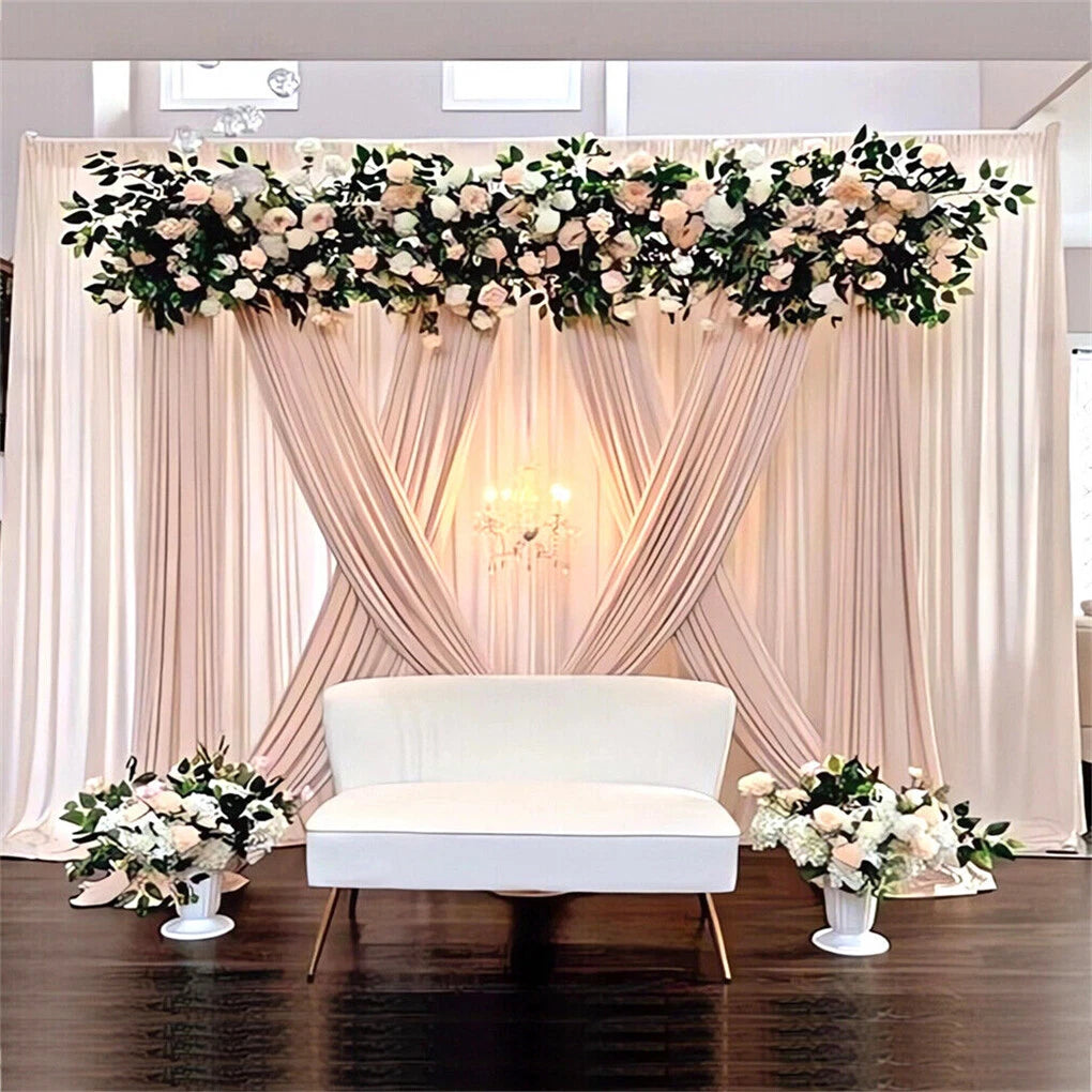 6Mx3M Adjustable Heavy duty Telescopic Wedding Backdrop Stand Pipe &Drape System