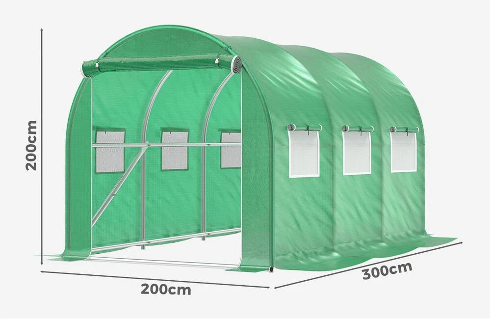 ALFORDSON Greenhouse Dome Shed Walk in Tunnel Plant Garden Storage Cover 3x2x2M