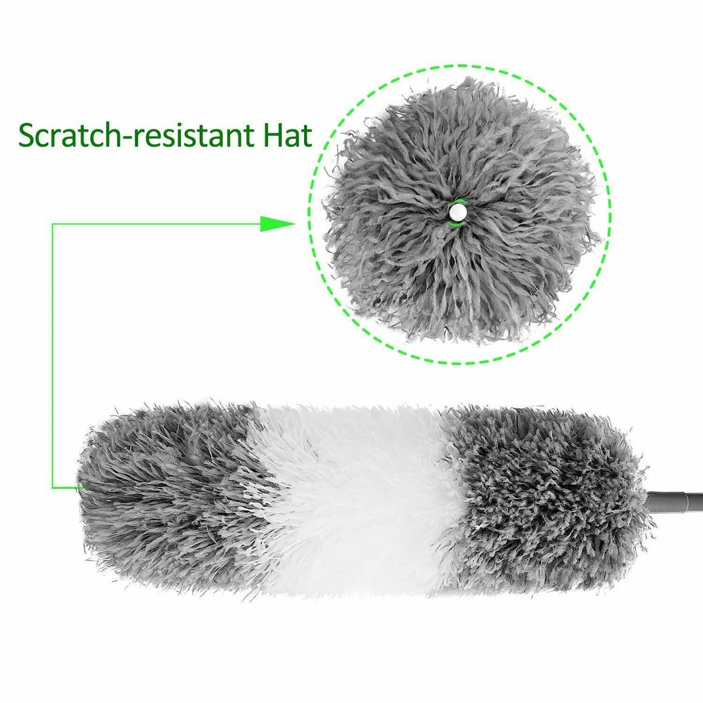 Feather Duster Extendable Handle 245cm Long Telescopic Duster Magic Static Brush