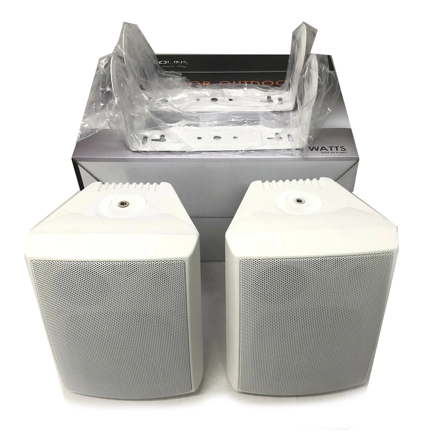 NEW AUDIOLINE 3-WAY INDOOR OUTDOOR SPEAKER 4" WALL CEILING HOME STUDIO PATIO