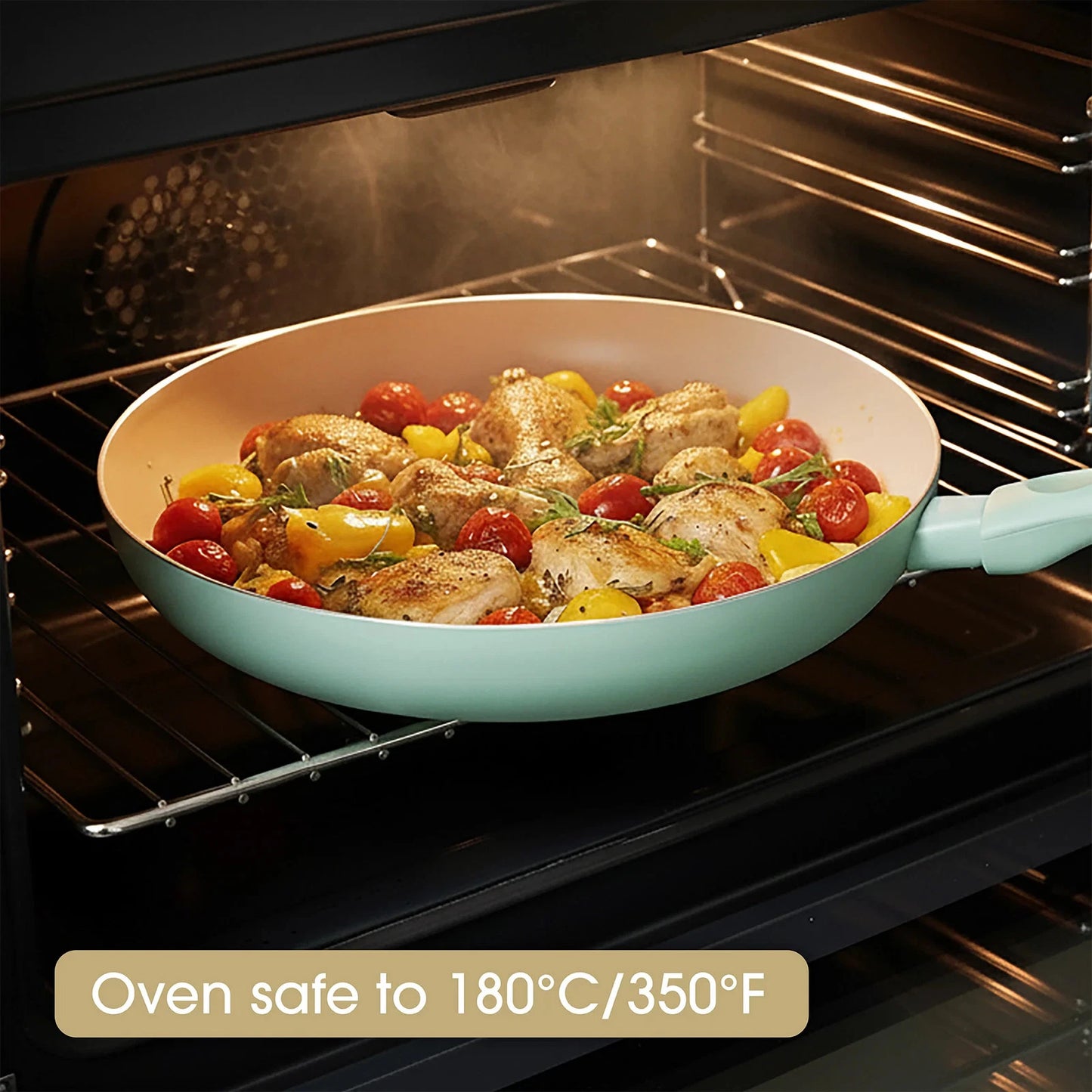 RACO SmartStart Ceramic Nonstick Induction 6 Piece Cookware Set With Pan Protect