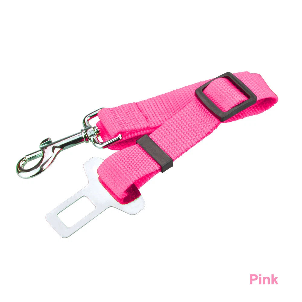 ADJUSTABLE CAR DOG SEAT BELT SAFETY VEHICLE HARNESS LEAD LEASHES CLIP PET PUPPY