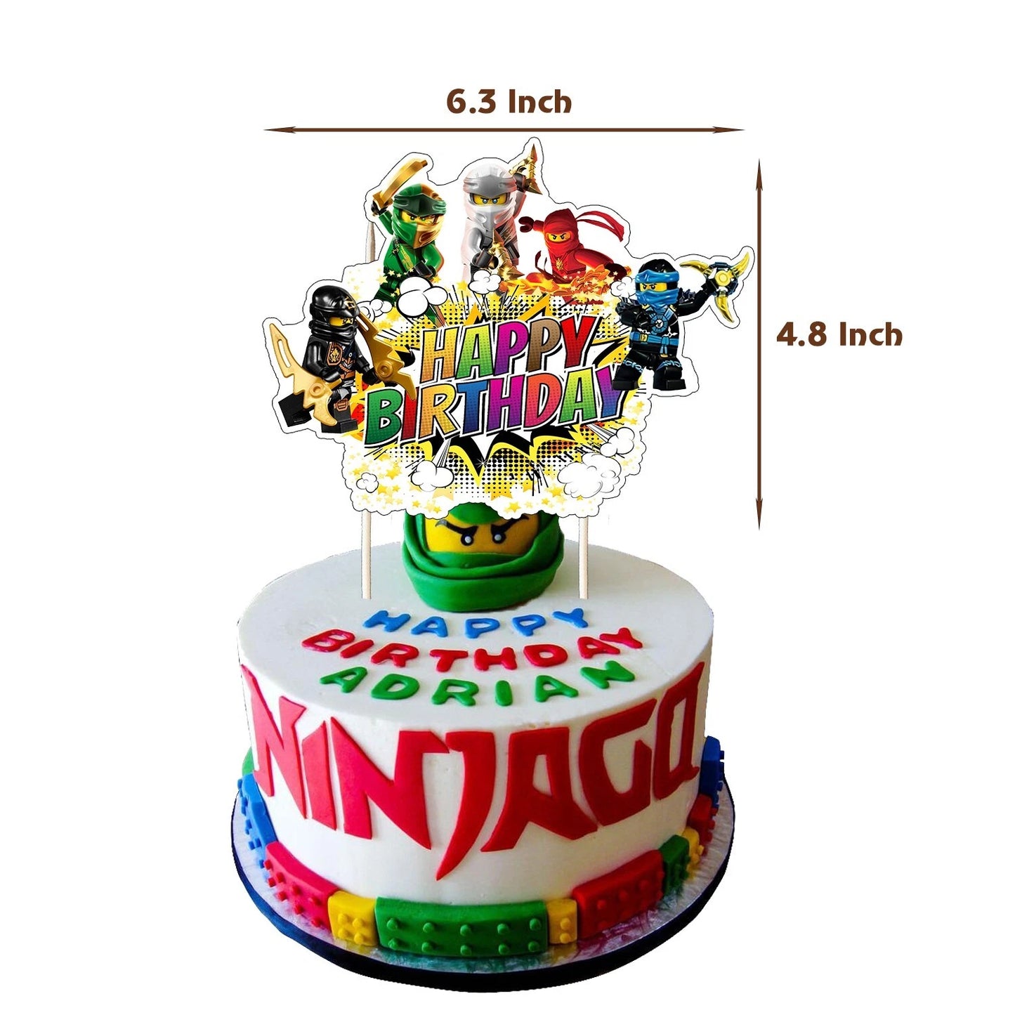 Ninjago Party Supplies Balloons Banner Cake Toppers Party Decorations