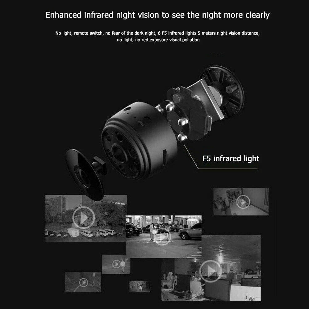 Mini Wifi Wireless IP Surveillan Camera 1080P HD Security Cam Network Monitor