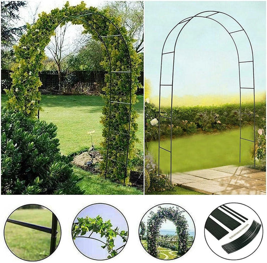 Garden Arch Wedding Archway Trellis Climbing Plants Support with Base