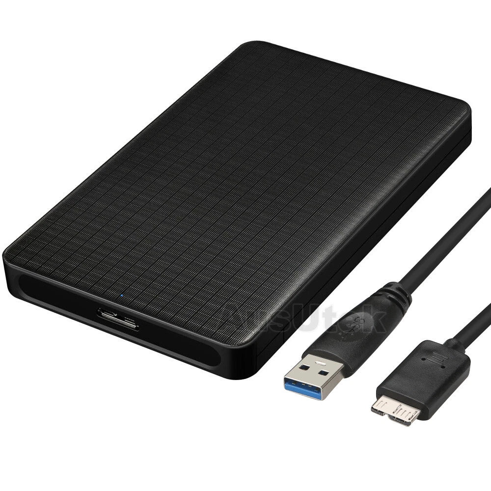 NEW USB 3.0 Portable External Hard Drive Disk Case Slim SATA Storage Box Device