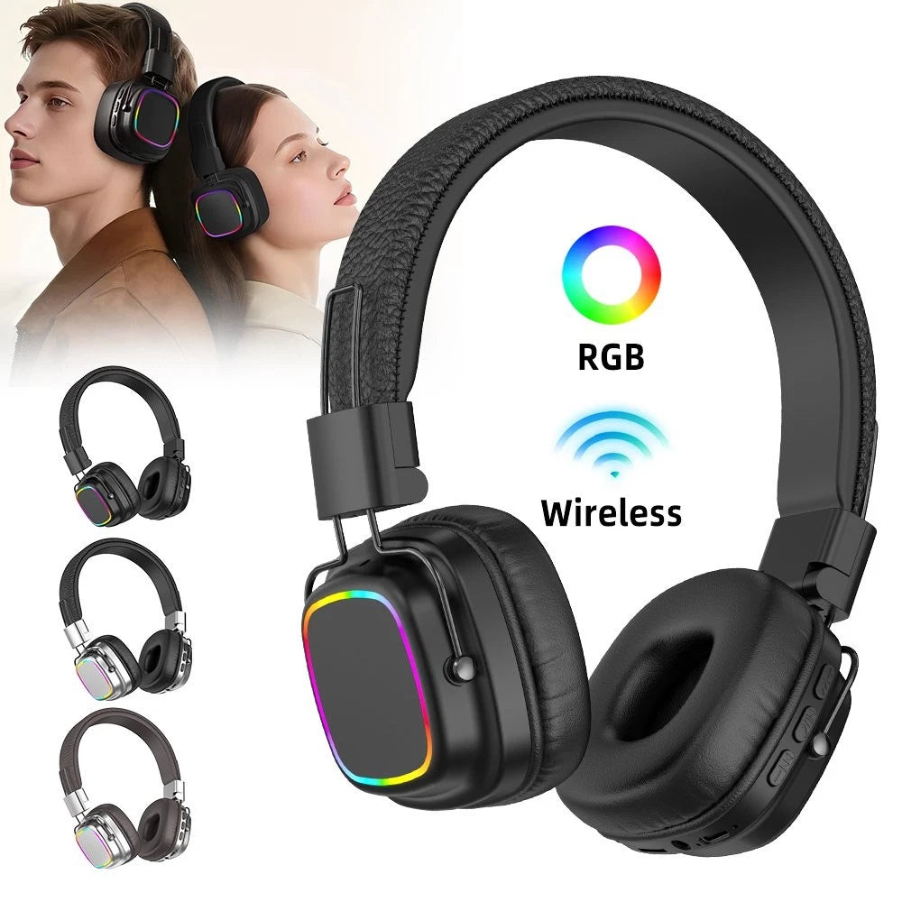 Wireless Headphones Bluetooth Earphones Headset Rechargeable with Mic Foldable