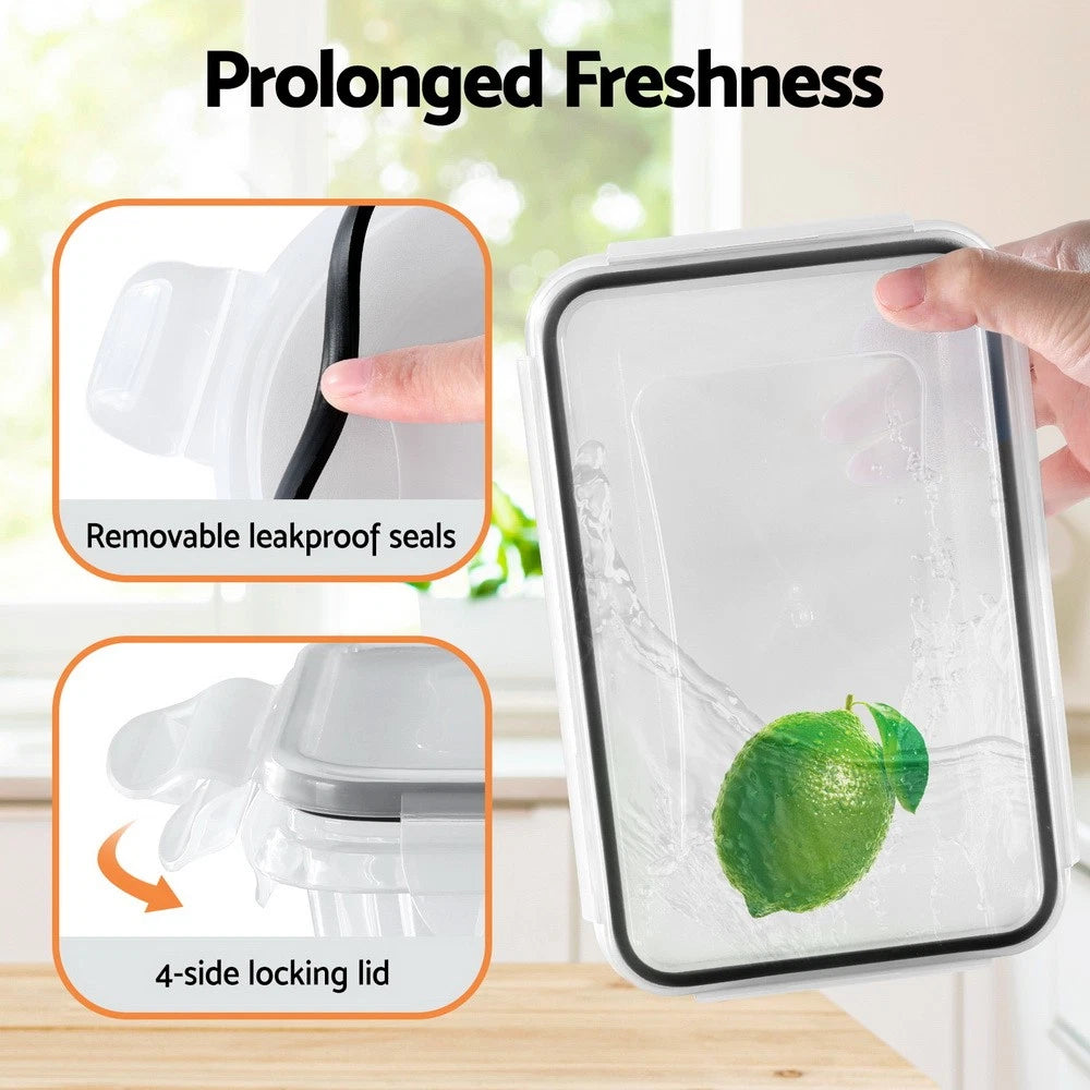 5-star chef 16PCS Airtight Food Storage Container Fridge Freezer Kitchen Box