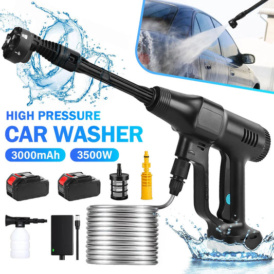 Brushless Cordless Electric High Pressure Spray Car Gun 6-in-1 Washer Cleaner