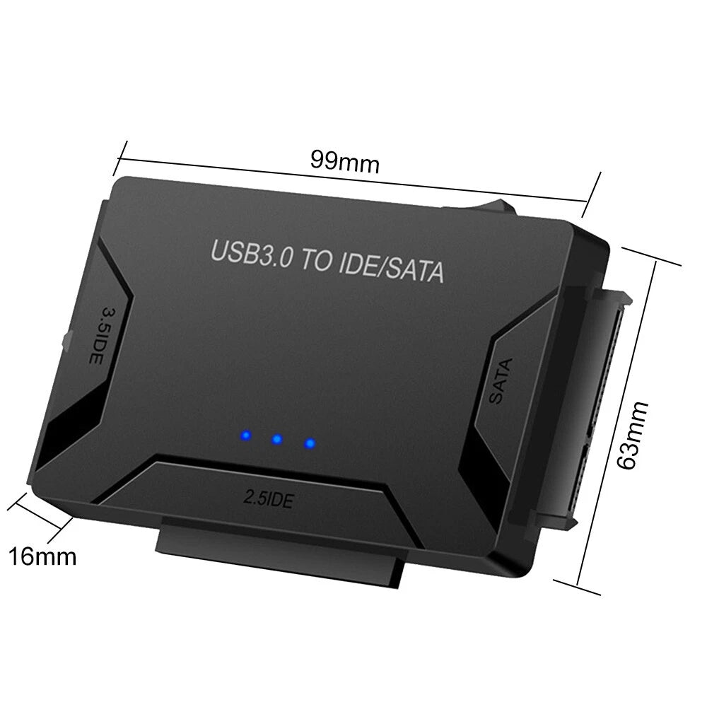 SATA IDE to USB 3.0 Adapter External Hard Drive Converter 2.5 3.5 Inch Data Kit