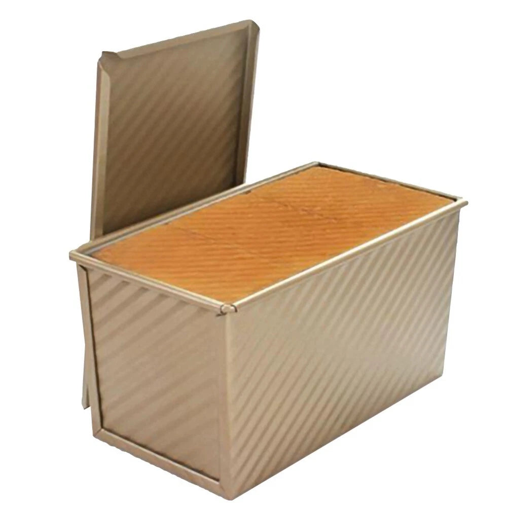 Pullman Loaf Pan with Lid Non-Stick Bakeware Bread Toast Mold Carbon Steel Cor