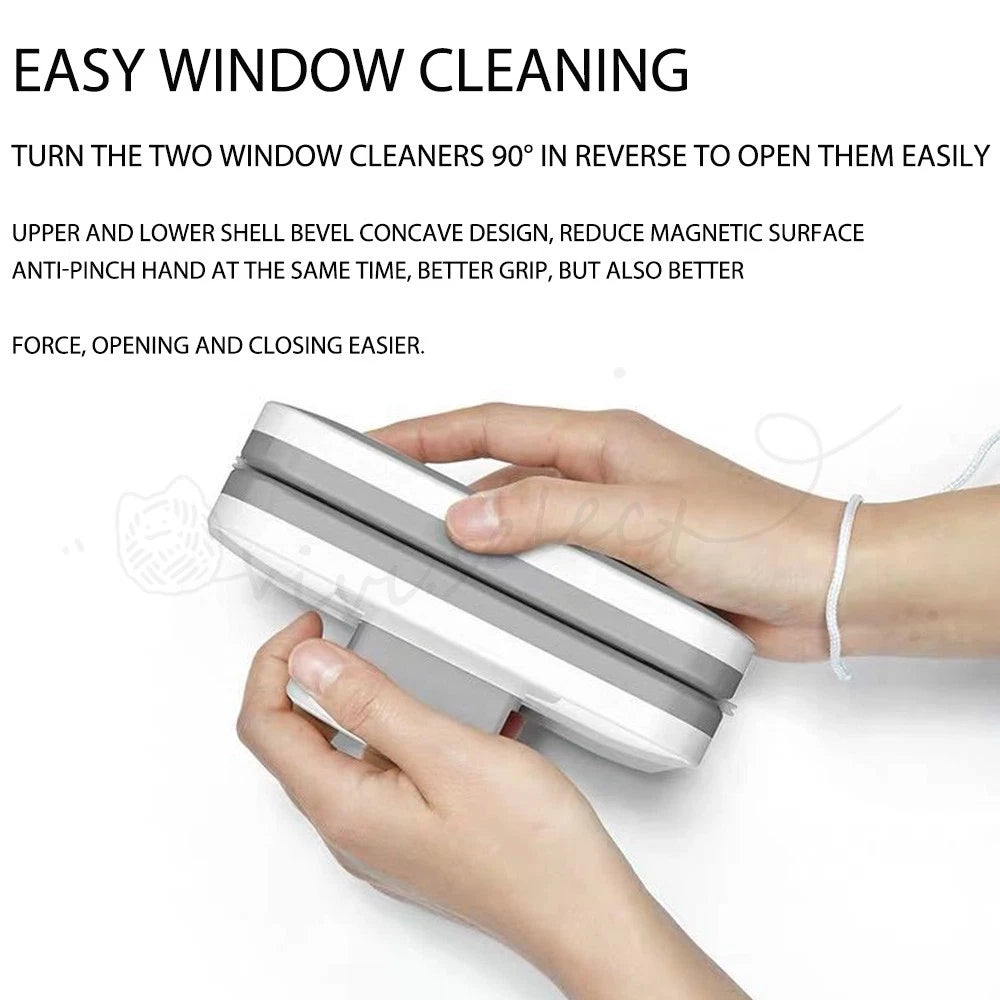 Magnetic Window Cleaner Glass Brush Wiper Washing Double Side Cleaning Tools AU