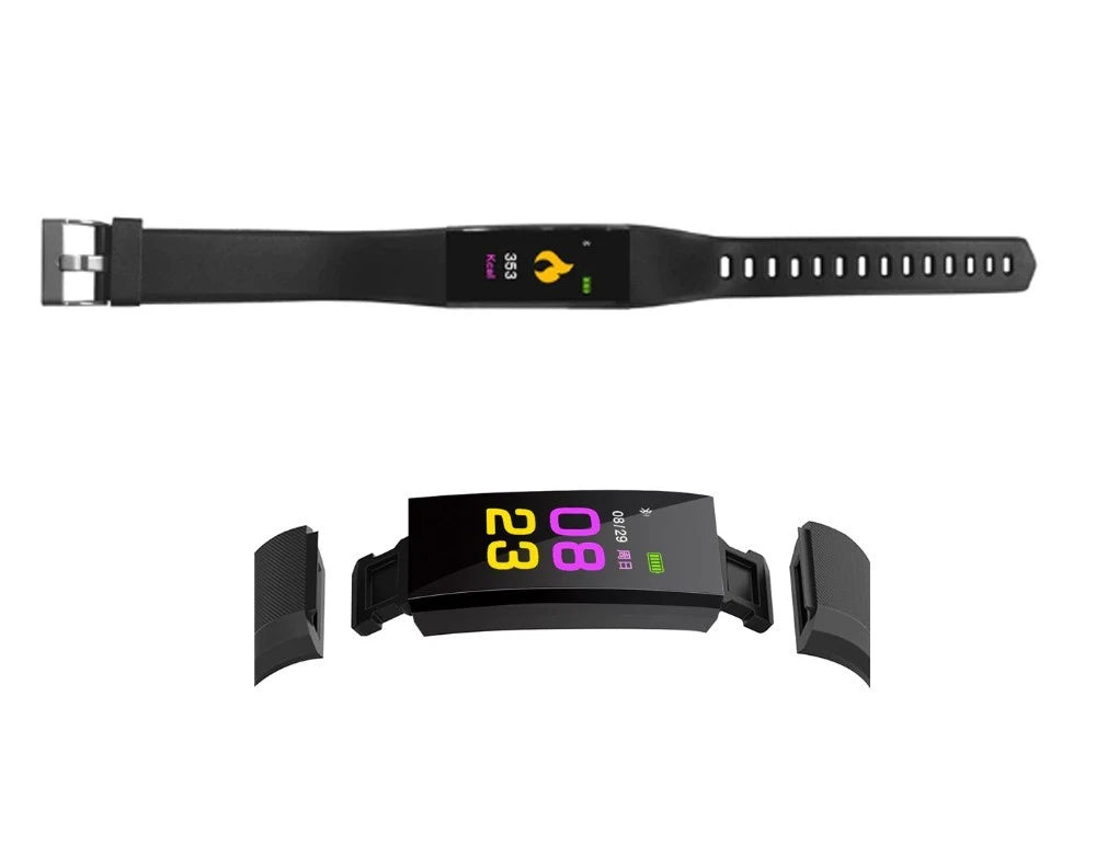 Bluetooth Fitness Tracker Smart Watch Heart Rate Monitor Step Counter Waterproof
