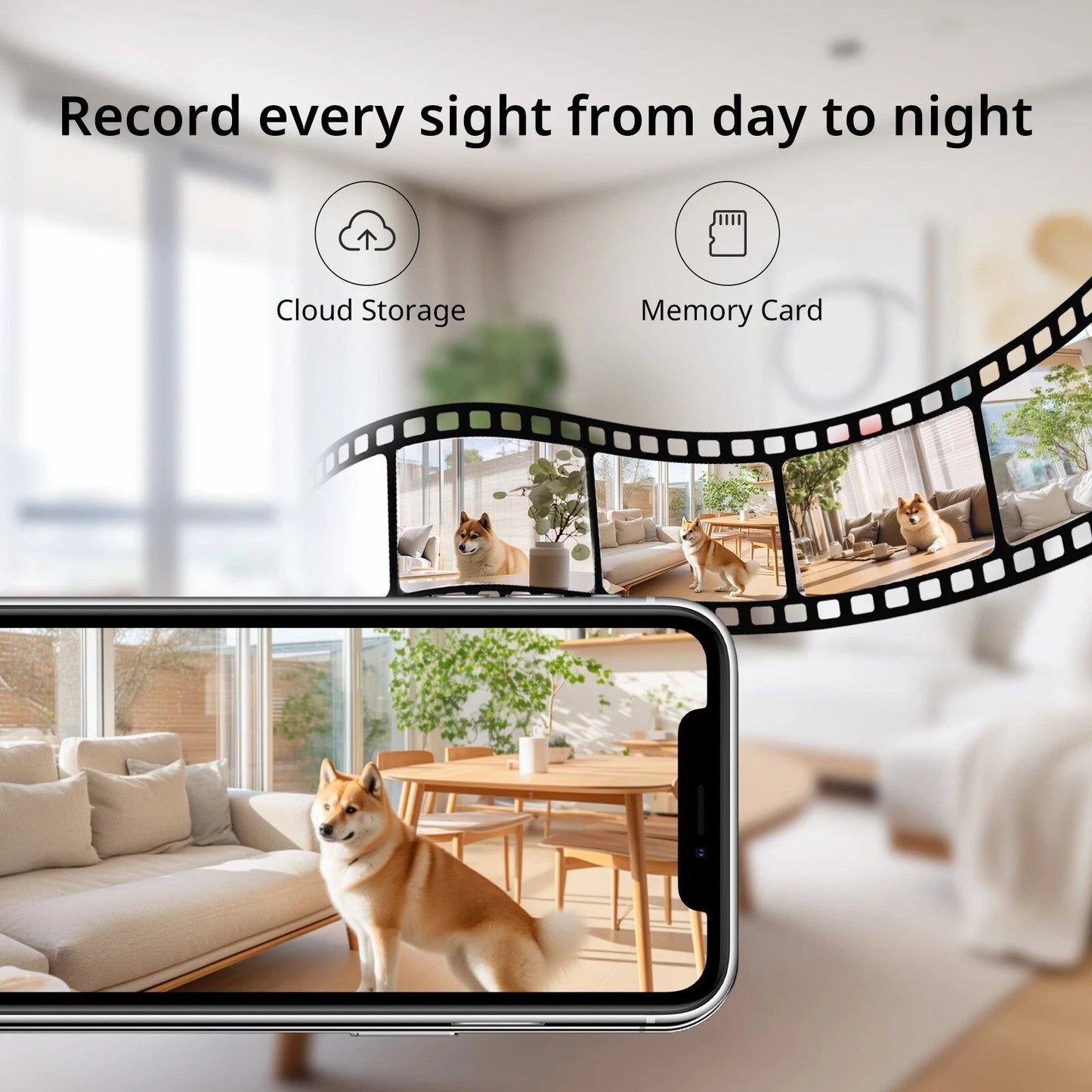 2PCS Security Camera 5G WIFI Indoor Smart Home Baby Pet Wired Cam Night Vision