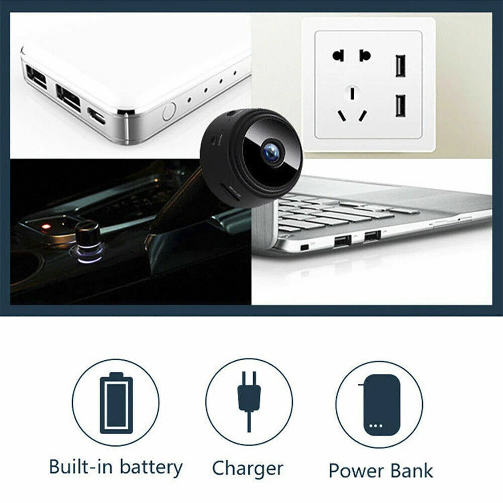 Mini Wifi Wireless IP Surveillan Camera 1080P HD Security Cam Network Monitor