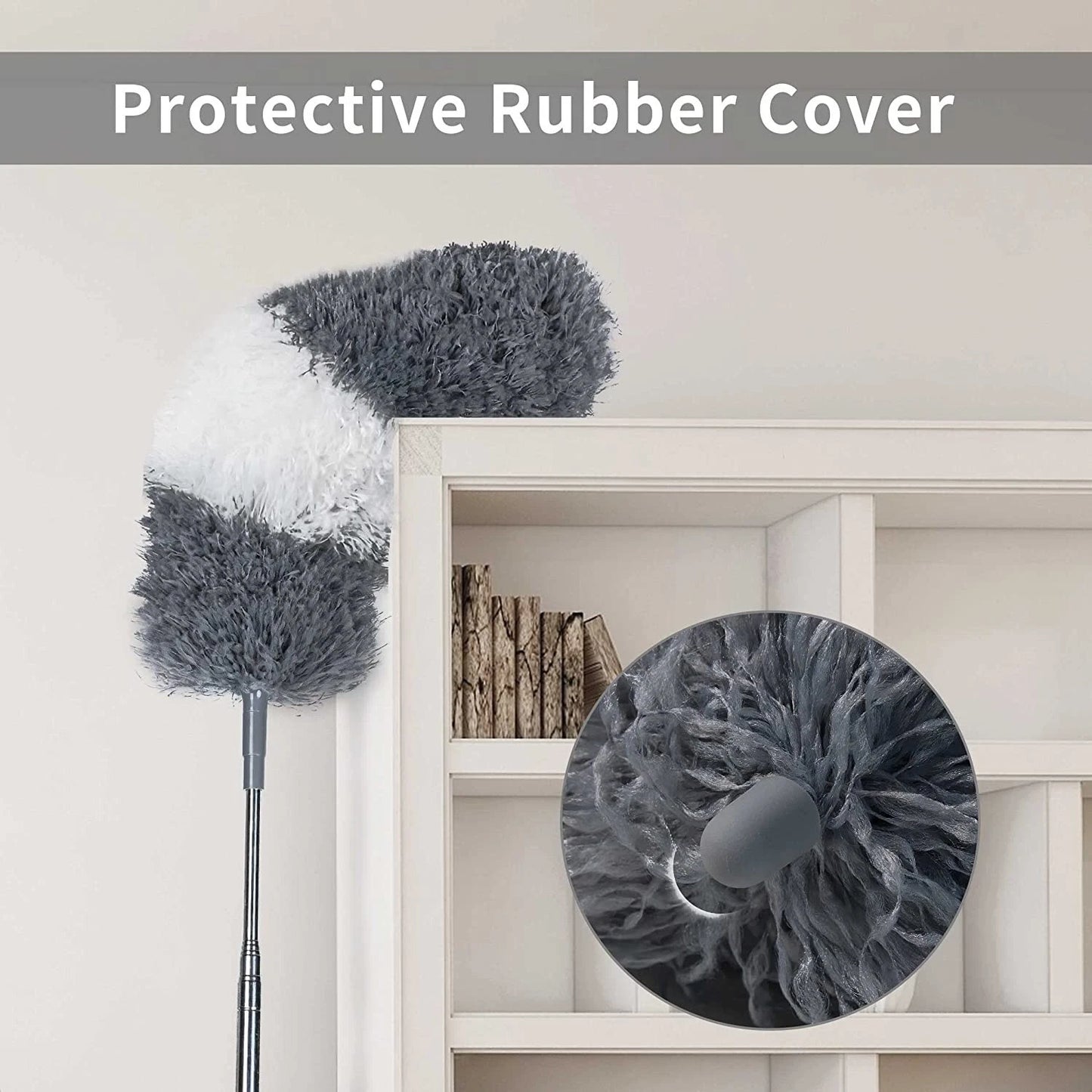 Microfiber Feather Duster Retractable Pole Bendable Duster for Ceiling Fans Cars