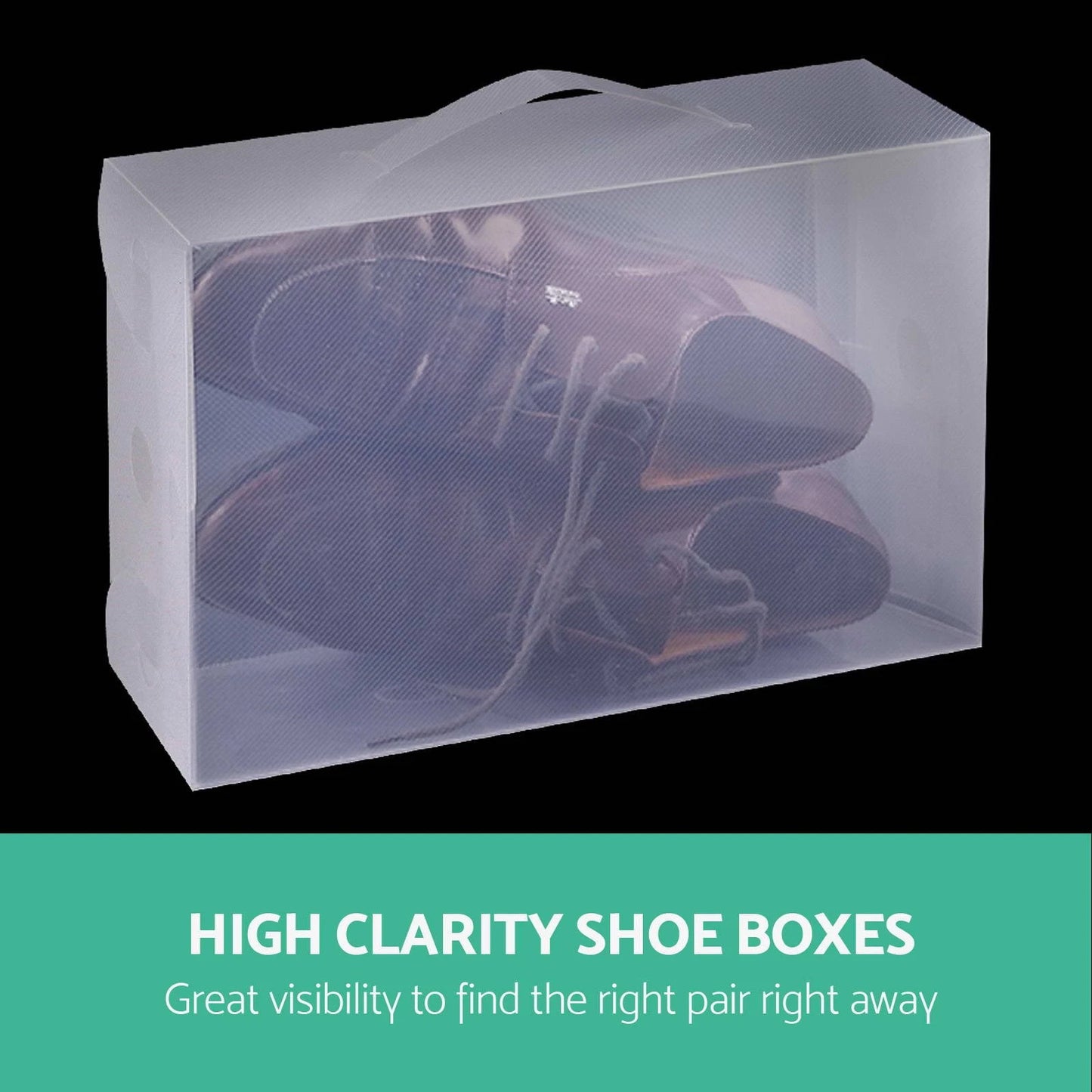 Artiss 20X Shoe Box Storage Clear Case Foldable Stackable Plastic Transparent