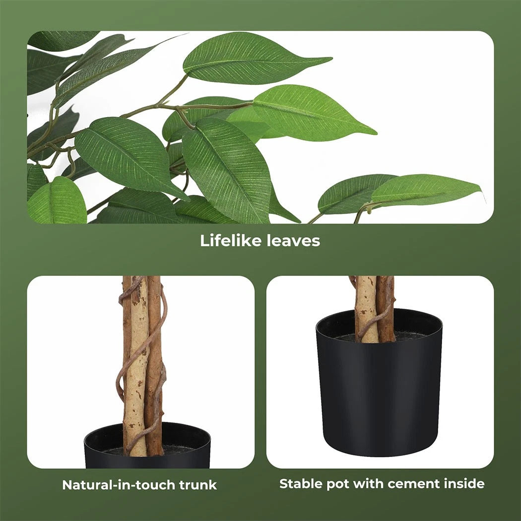 Lambu Artificial Plants Palm in Pot Fake Tree Lifelike Home Office Decor Indoor