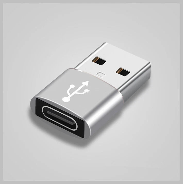 USB Type A Male to USB C Type C Female Charging Port Adapter Fast Converter